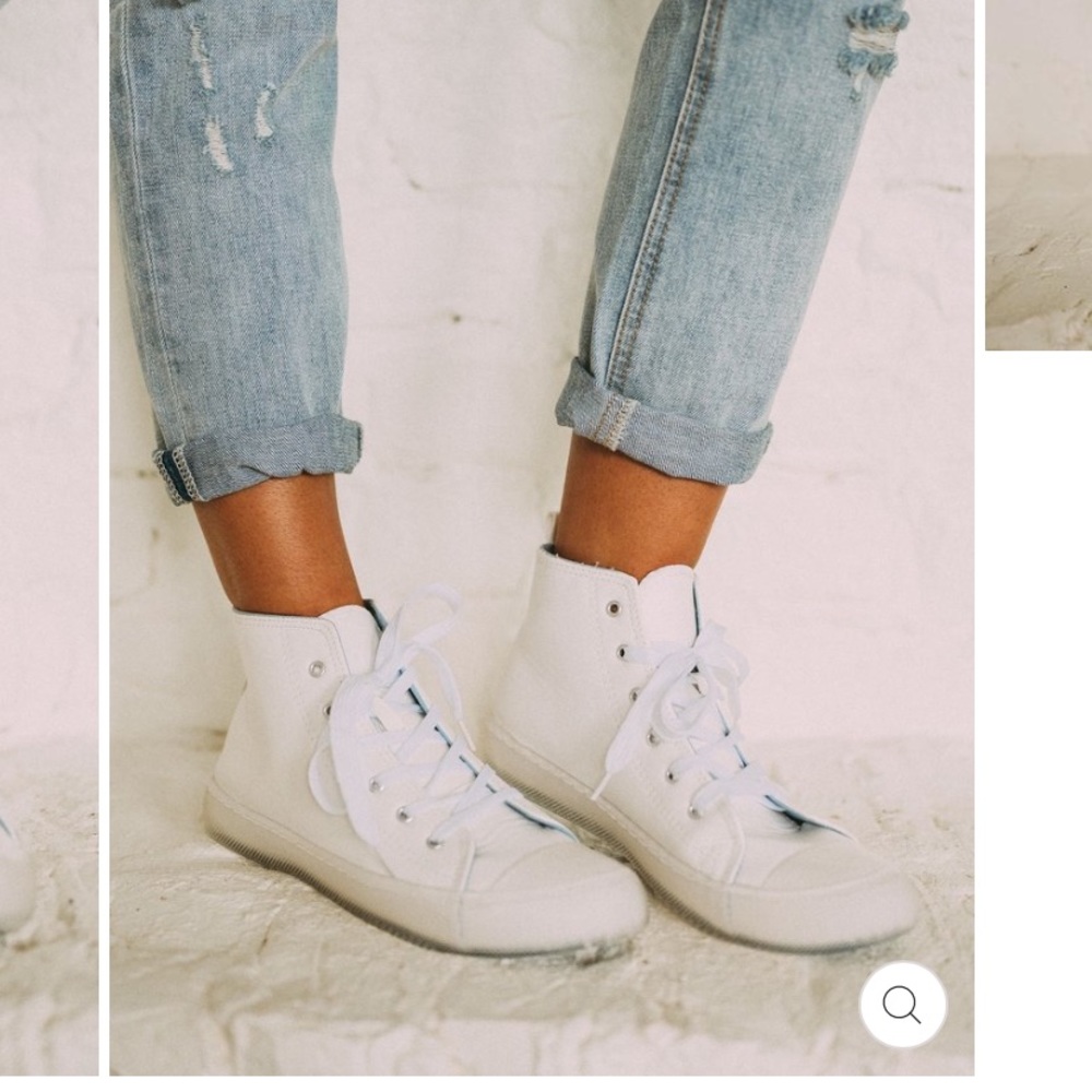 White high top sneakers NWT
